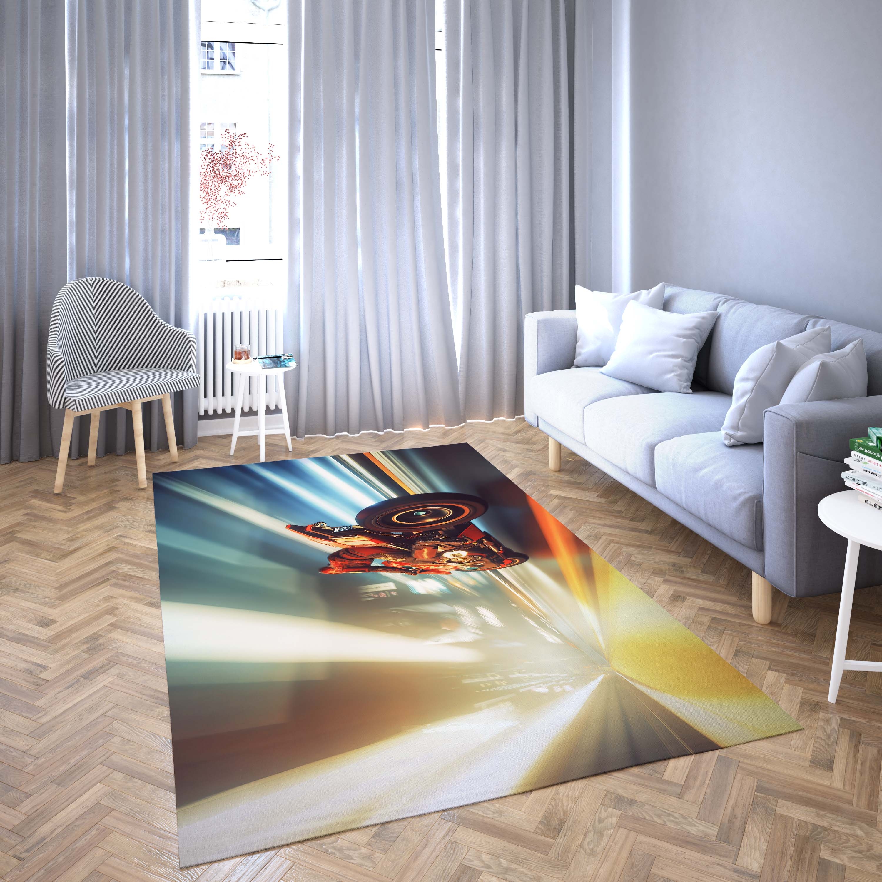 Kusanagi Ct 3X Cyberpunk 2077 Area Rug – Gamer Floor Mat