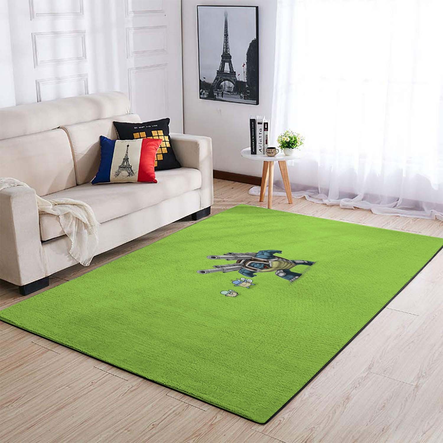 Pokemon Simple Green Area Rug – Anime Floor Mat