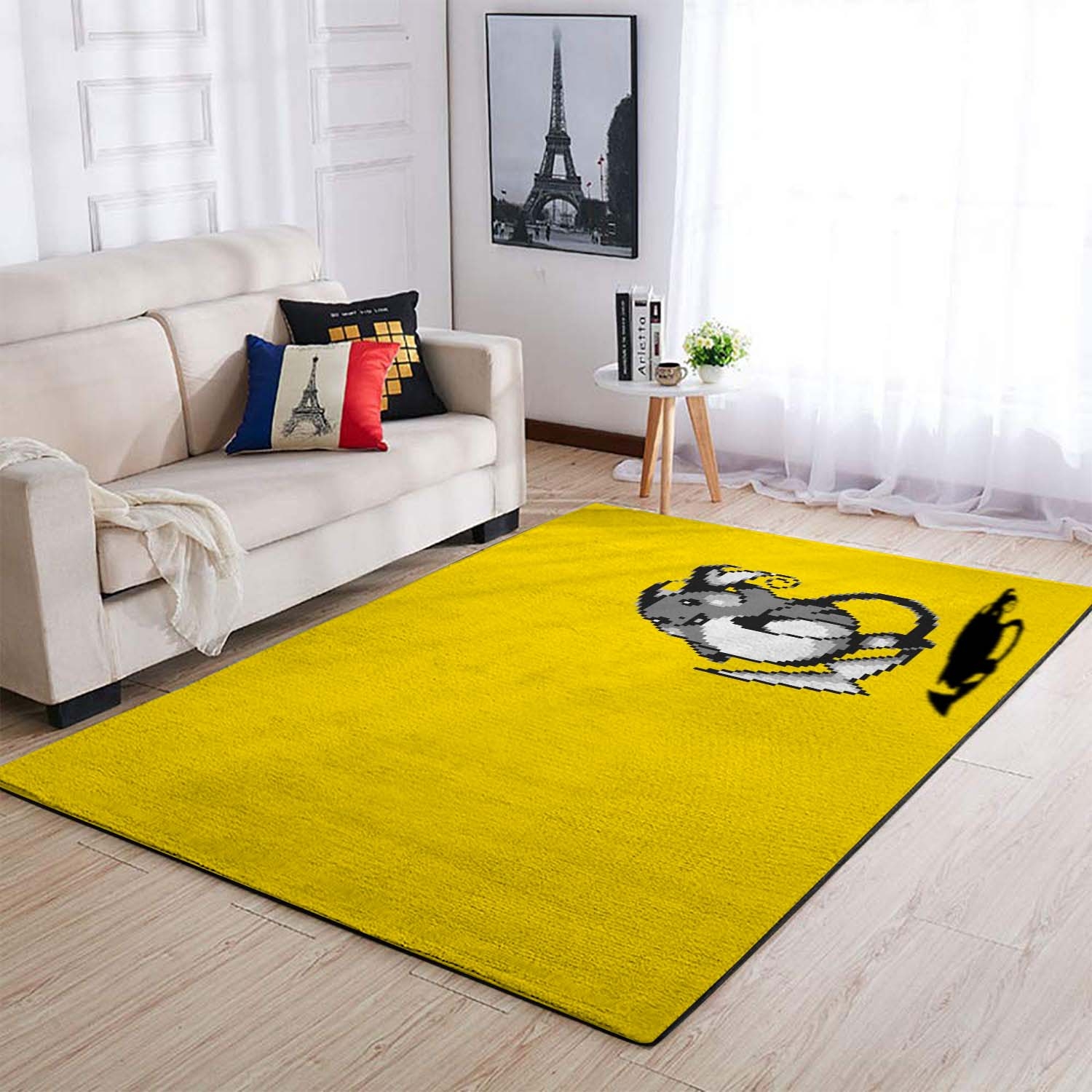 Pokemon Simple Raichu Yellow Area Rug – Anime Floor Mat