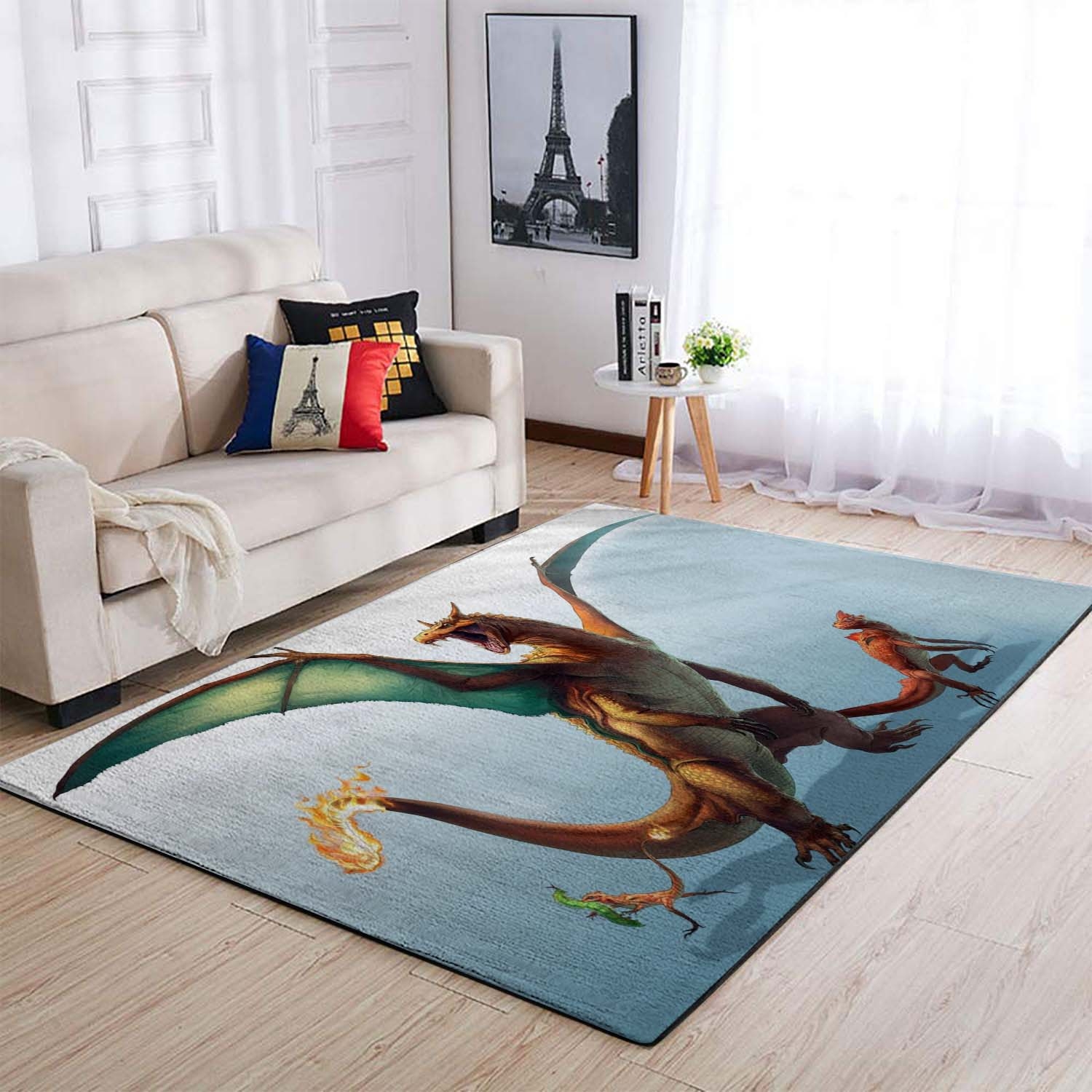 Pokemon Dragon Dragons Fantasy Area Rug – Anime Floor Mat