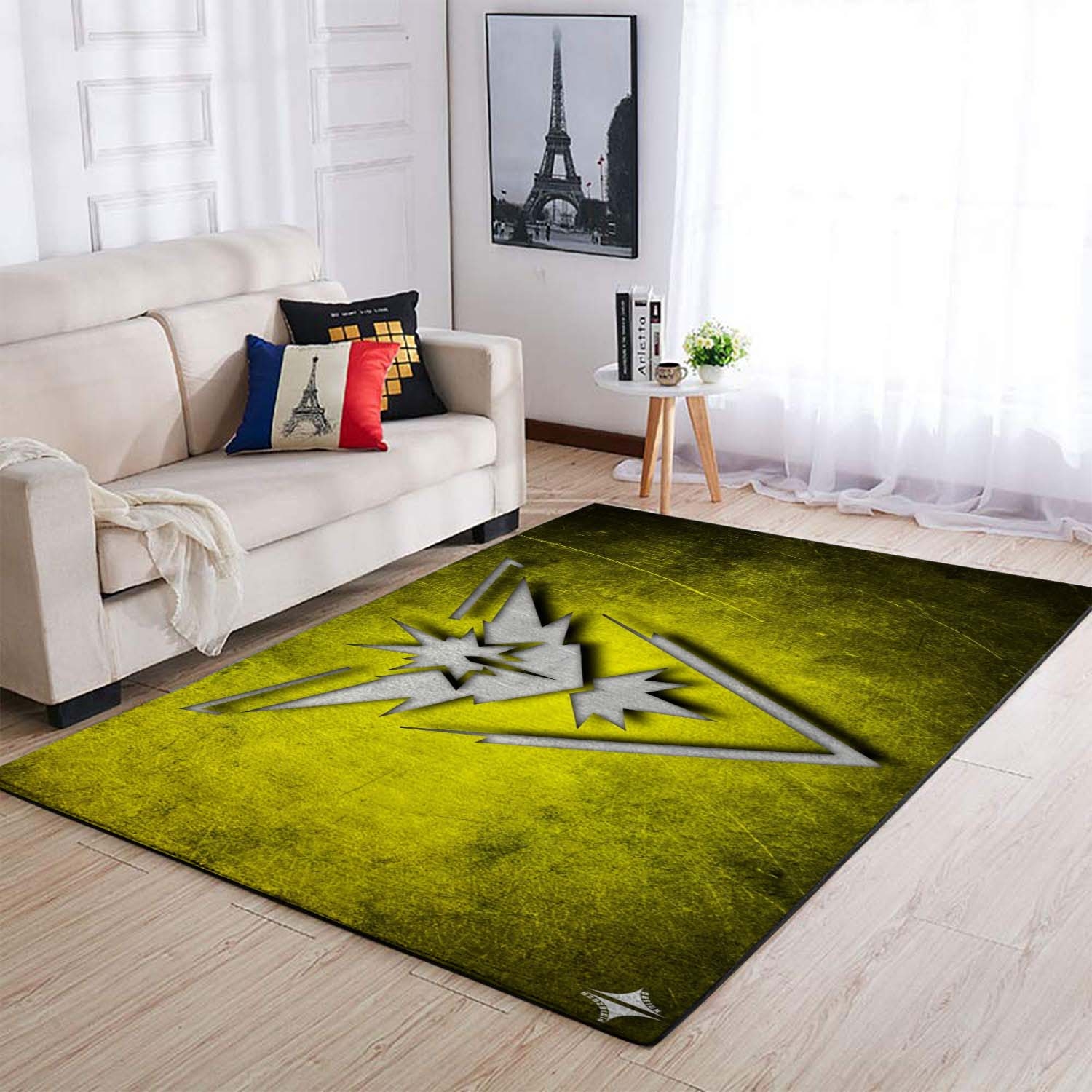 Pokemonemon Go Team Instinct Yellow Area Rug – Anime Floor Mat