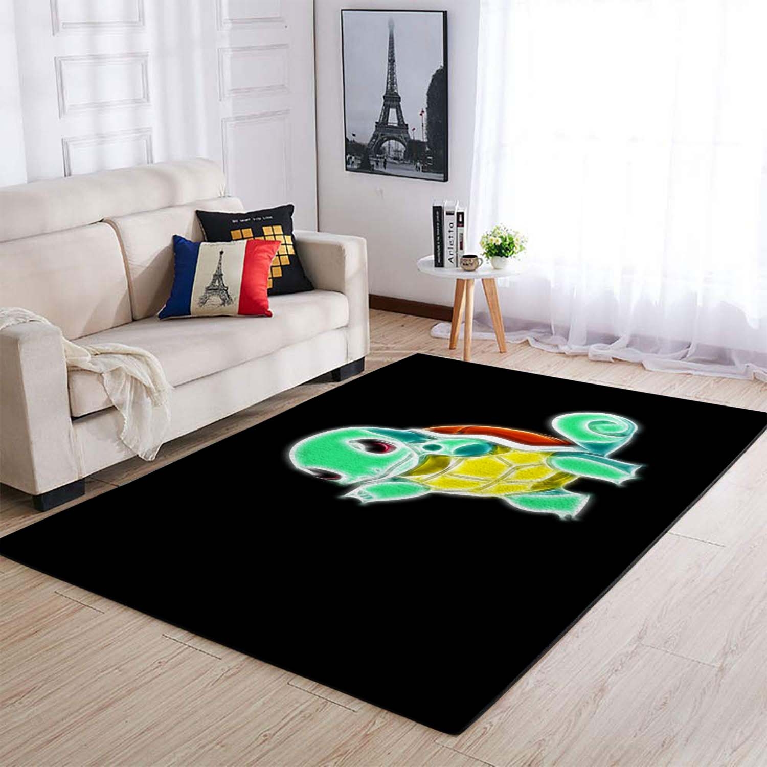 Pokemon Simple Black Squirtle Area Rug – Anime Floor Mat