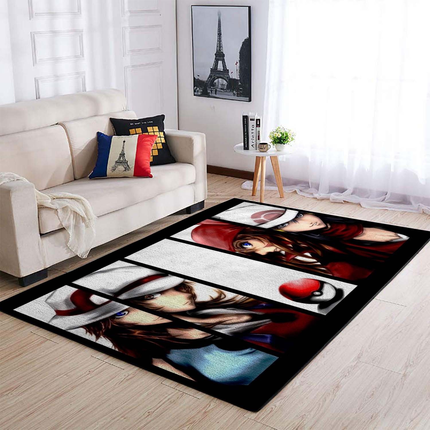 Pokemon Dawn May Pokeball Area Rug – Anime Floor Mat