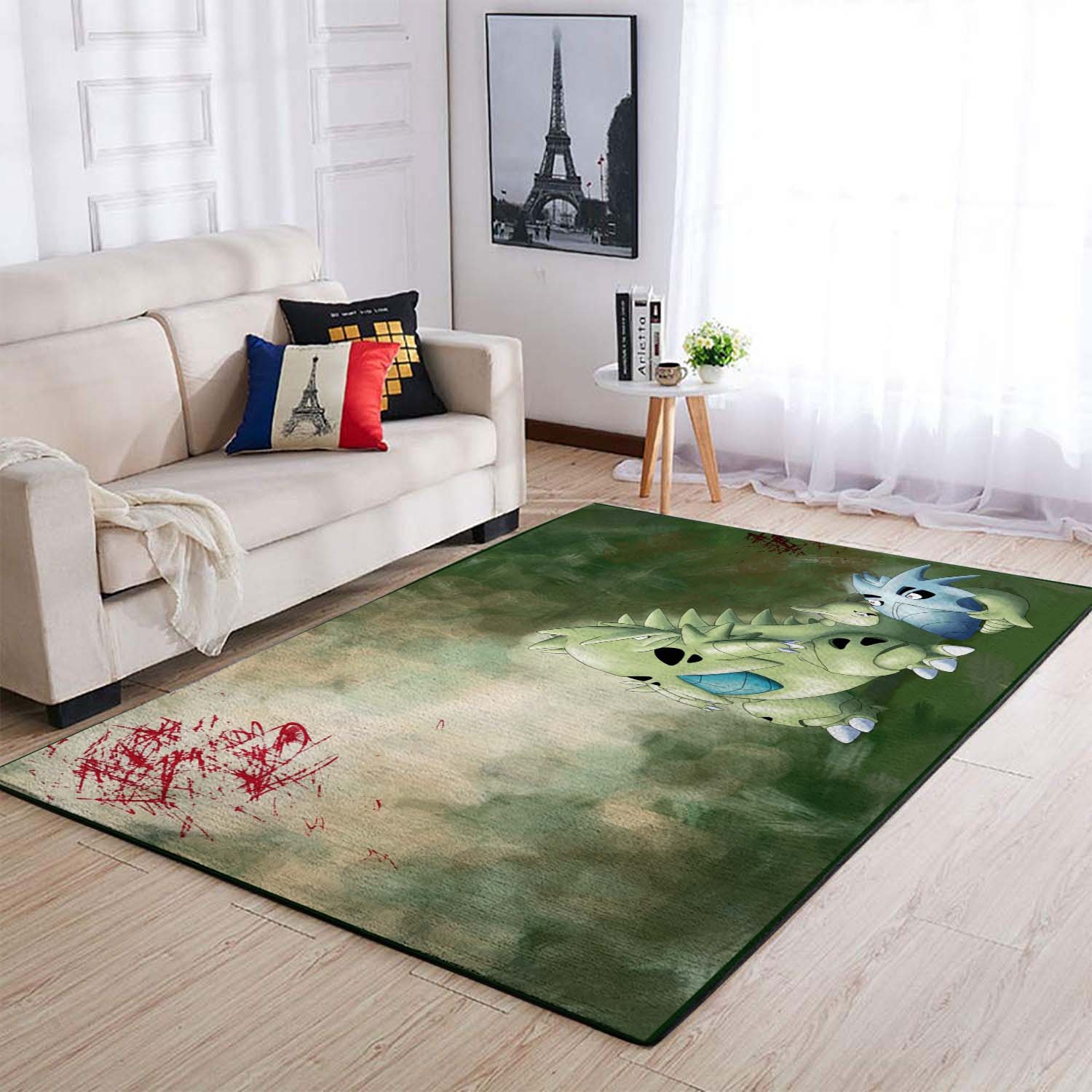 Pokemon Green Larvitar Pineco Tyranitar Area Rug – Anime Floor Mat