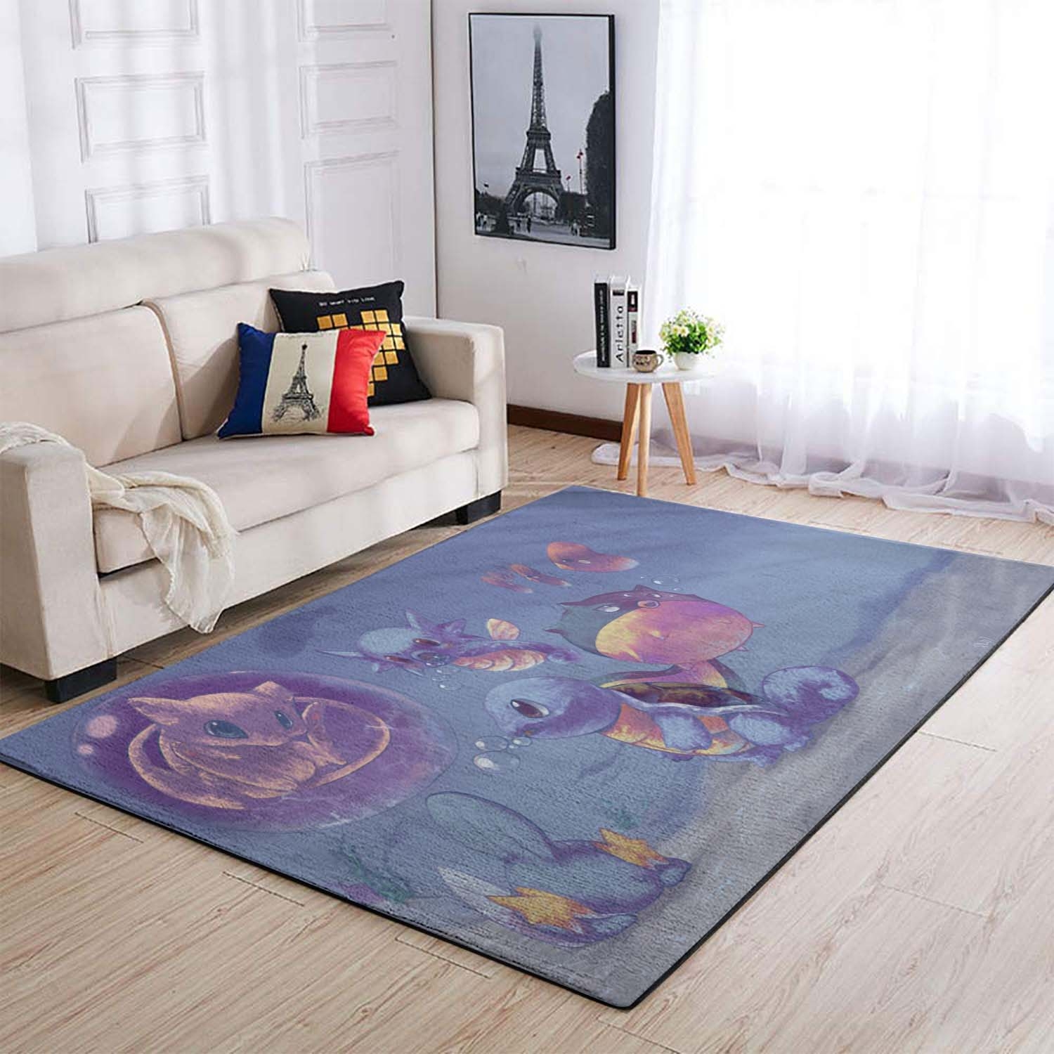 Pokemon Purple Area Rug – Anime Floor Mat