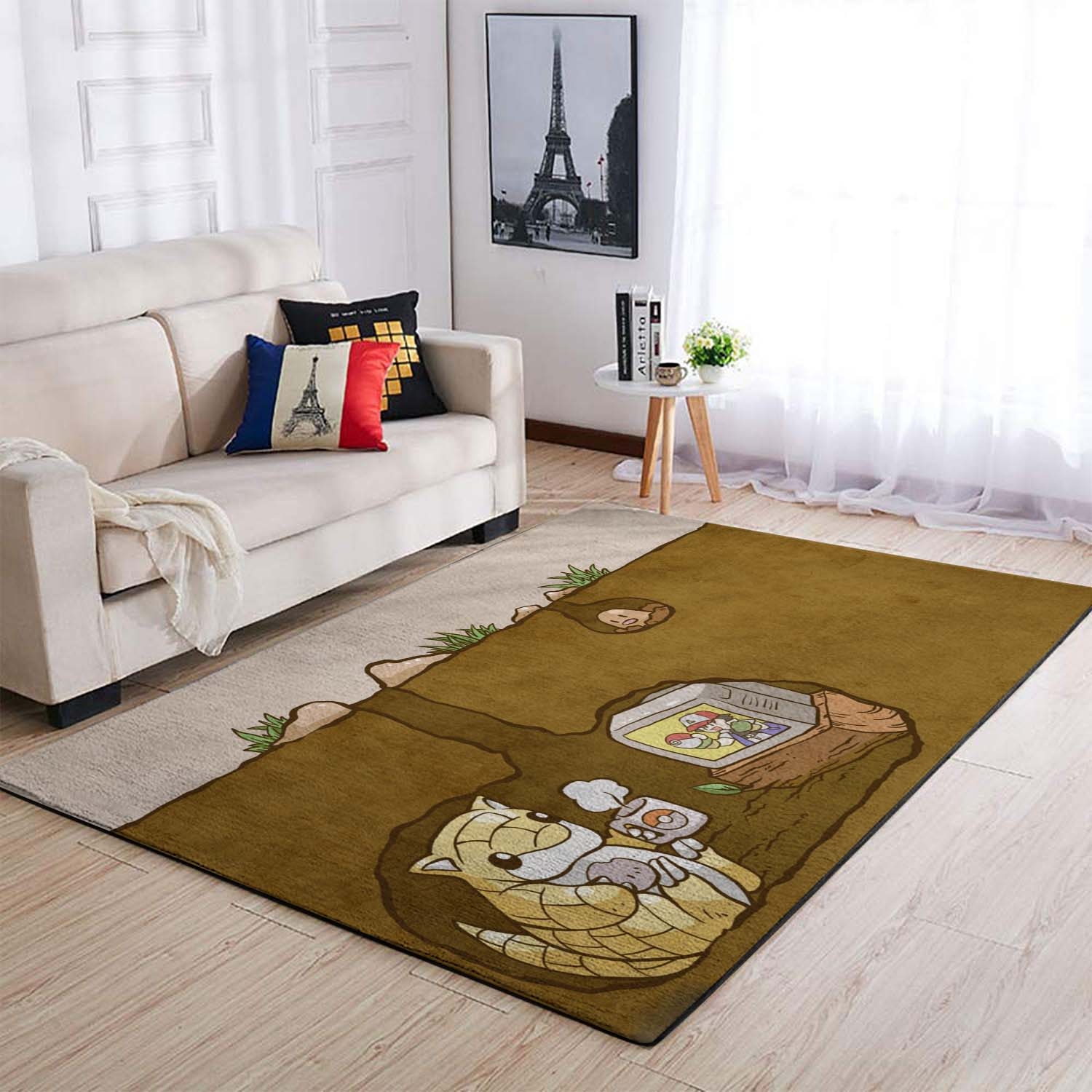Pokemon Split View Tv Area Rug – Anime Floor Mat