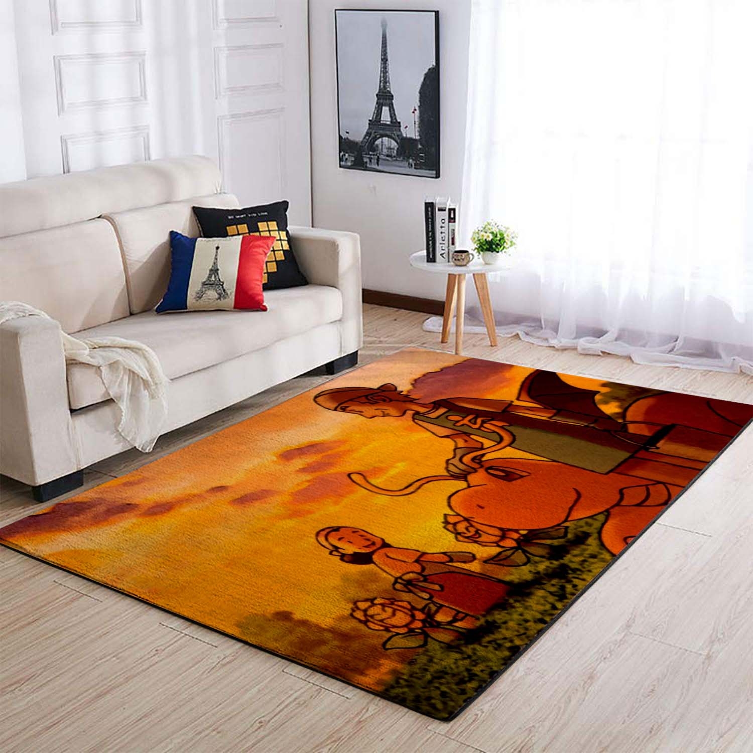 Pokemon First Generation Ken Sugimori Retro Games Sunset Dragonite Waifu2X Area Rug – Anime Floor Mat