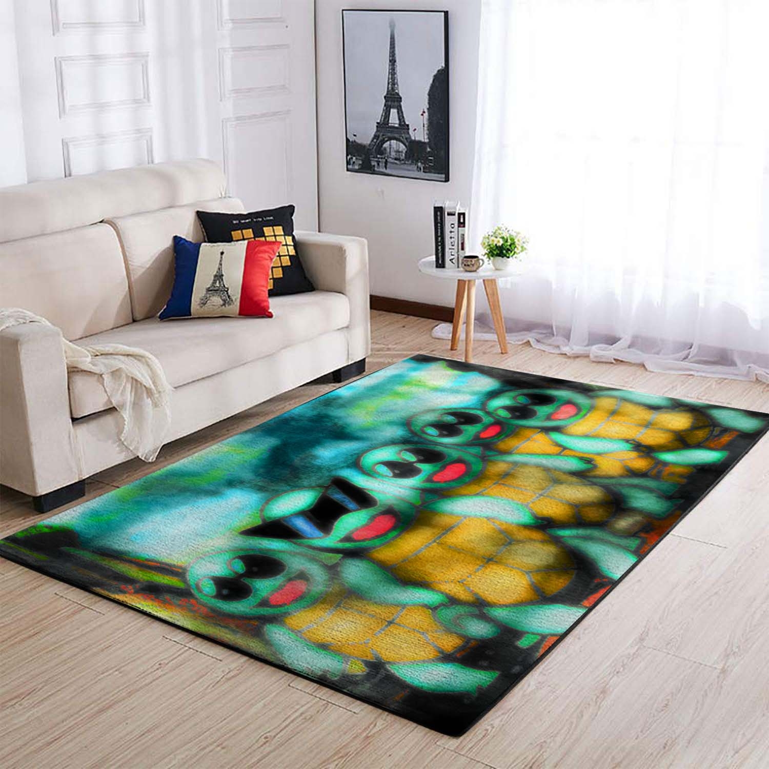 Pokemon First Generation Squirtle Bright Teenage Mutant Ninja Turtles Area Rug – Anime Floor Mat