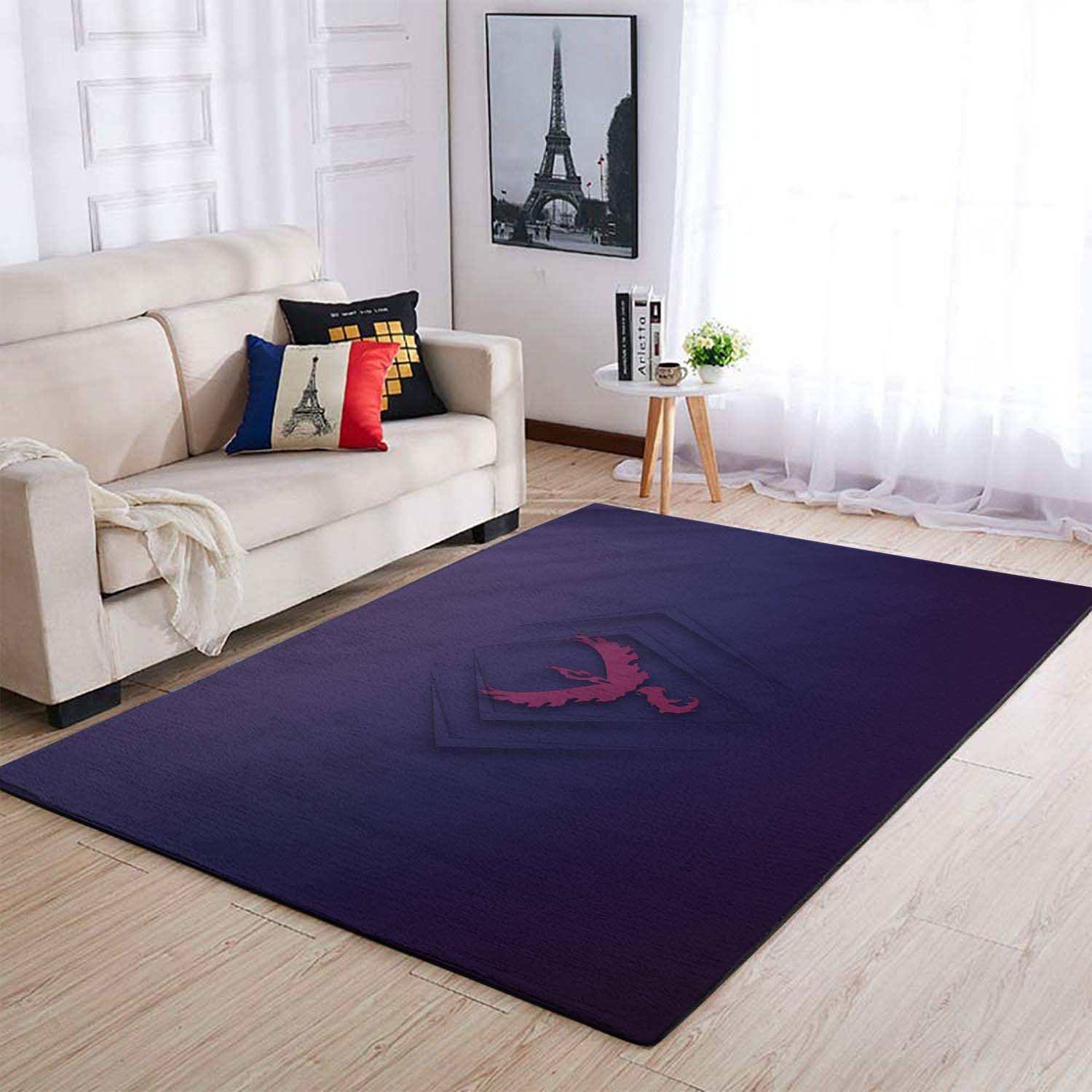 Pokemon Go Team Valor Minimalism Purple Area Rug – Anime Floor Mat
