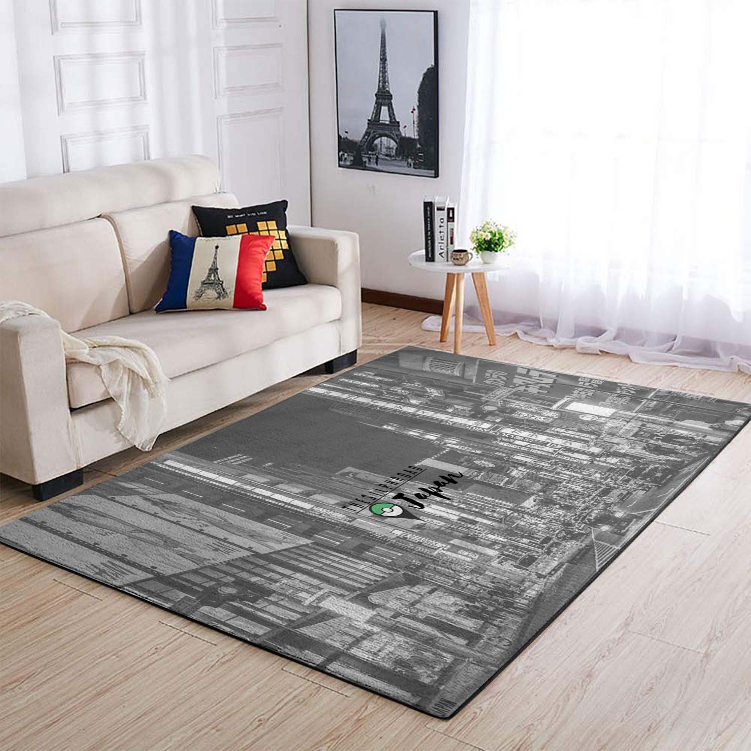 Pokemon Monochrome The Silph Road Area Rug – Anime Floor Mat