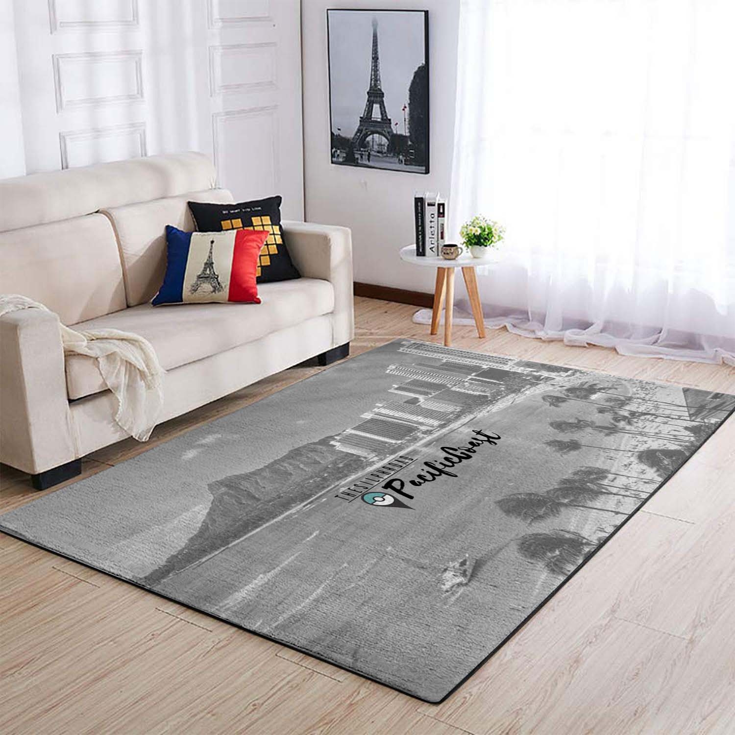 Pokemon Monochrome The Silph Road West Coast 03 Area Rug – Anime Floor Mat