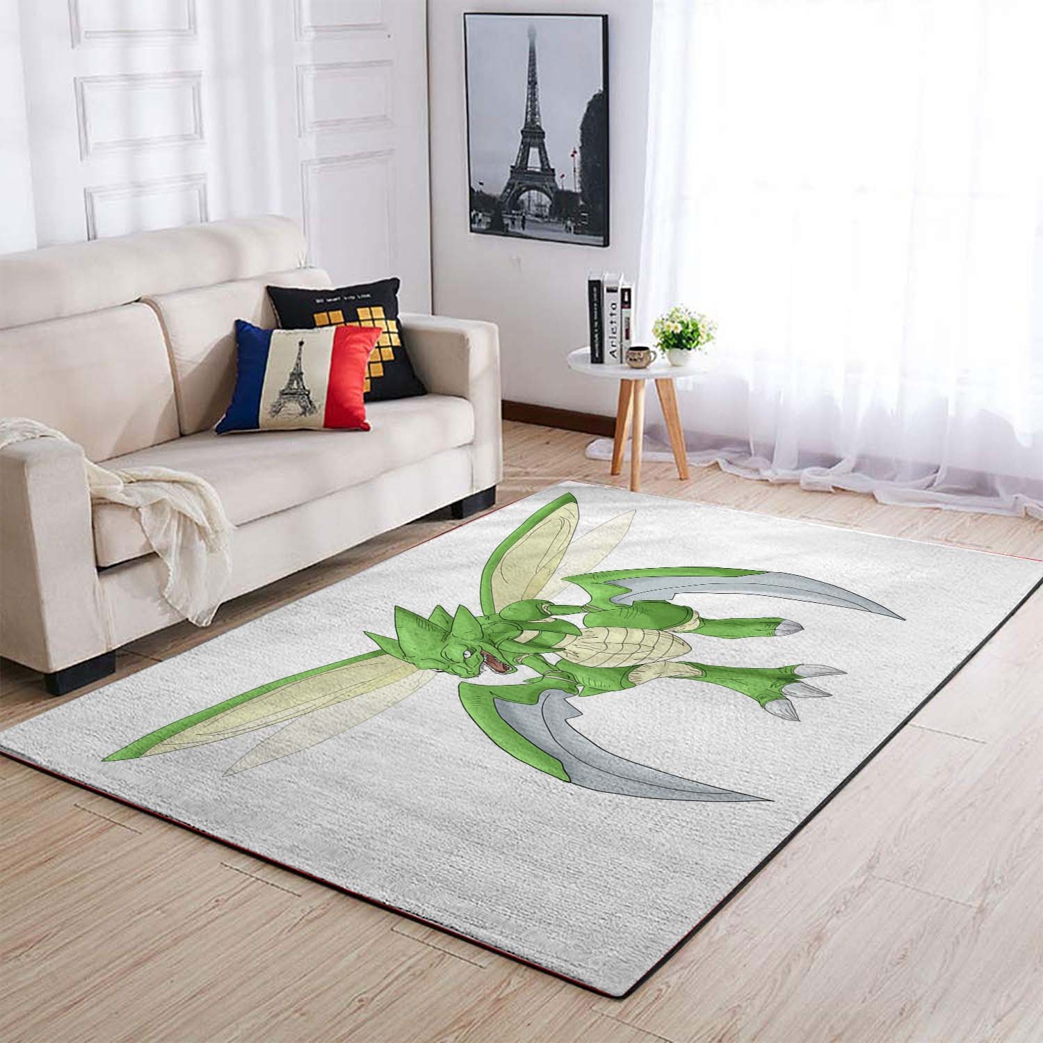 Pokemon Scyther Simple Area Rug – Anime Floor Mat