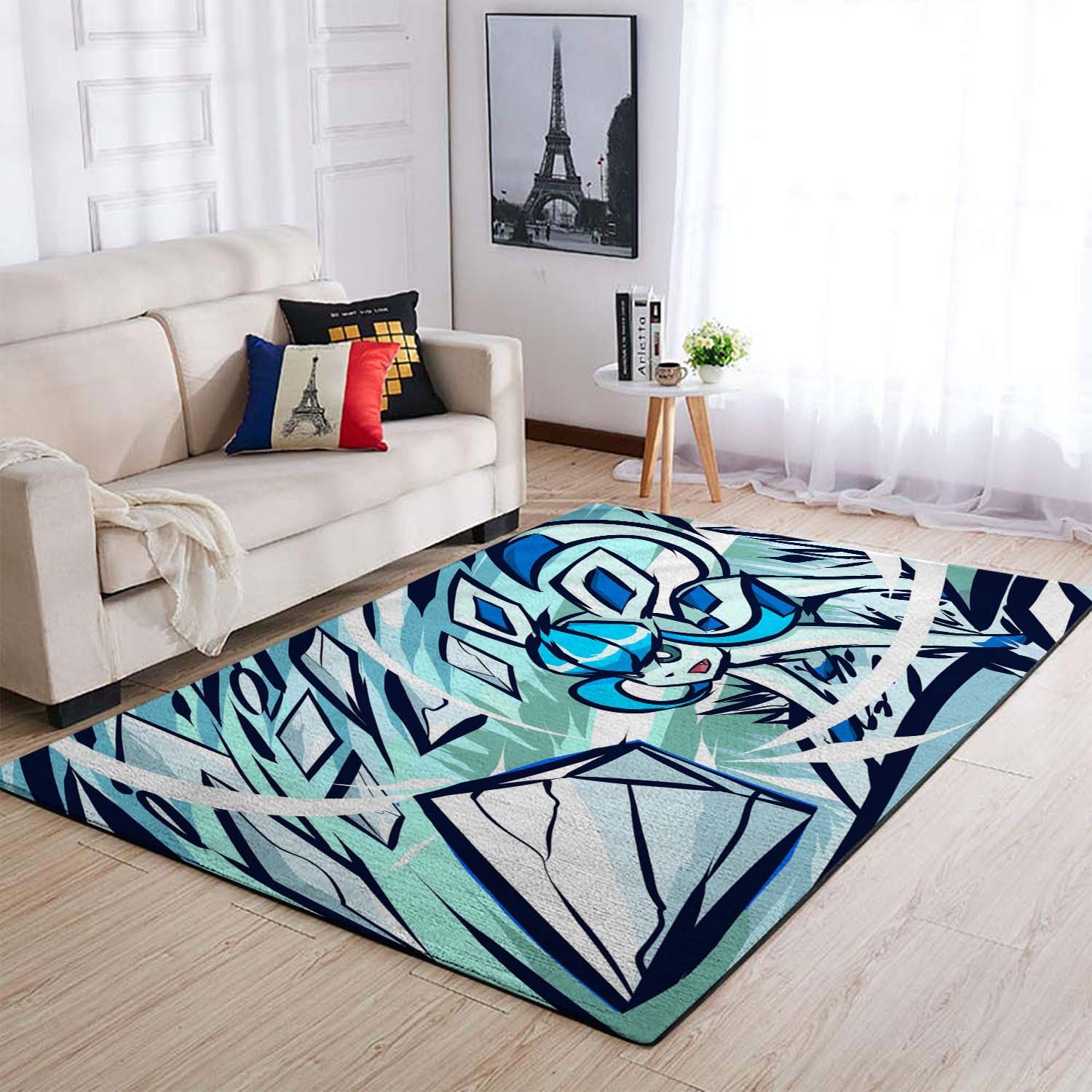 Pokemon Glaceon Ishmam Shiny Glaceon Area Rug – Anime Floor Mat