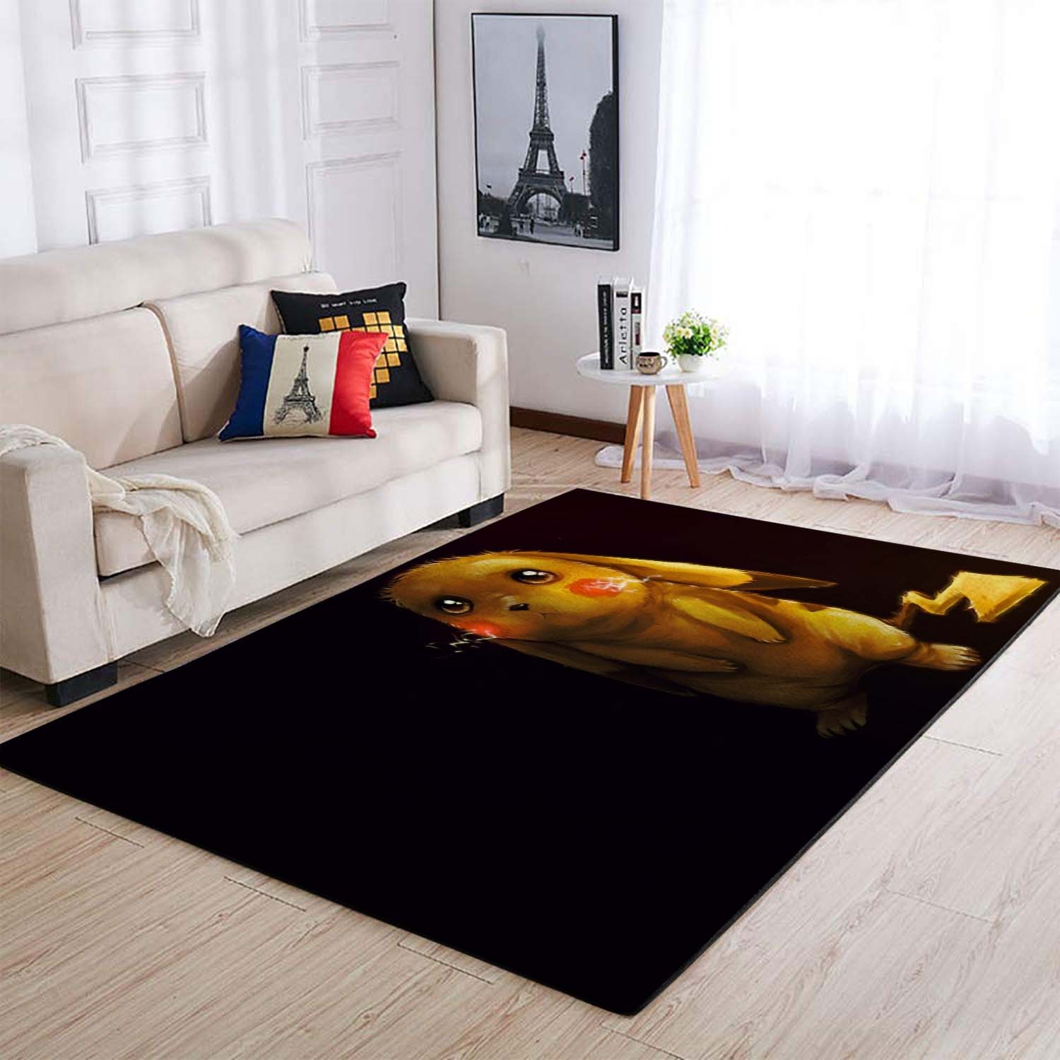Pokemon Simple Artwork Yellow Pikachu Area Rug – Anime Floor Mat
