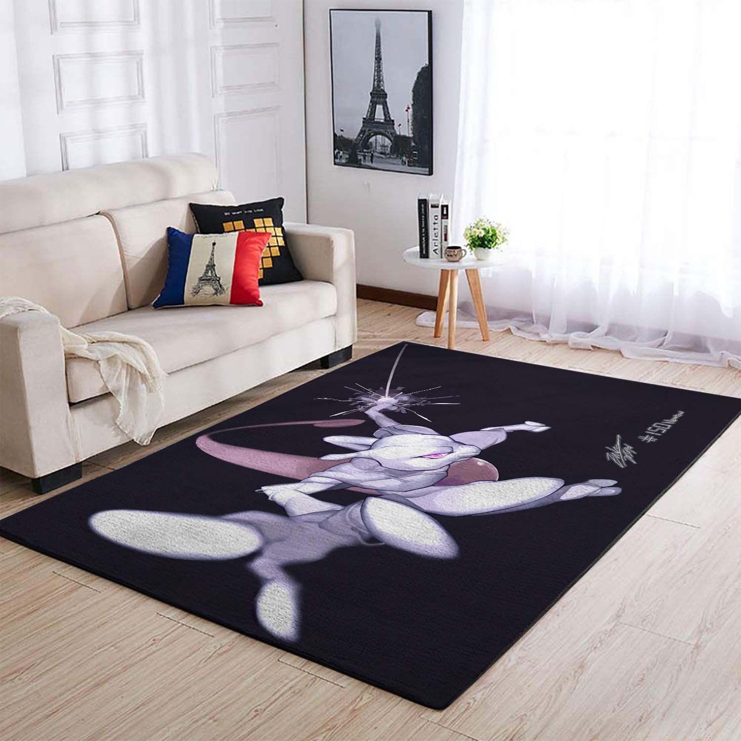 Pokemon Mewtwo Area Rug – Anime Floor Mat