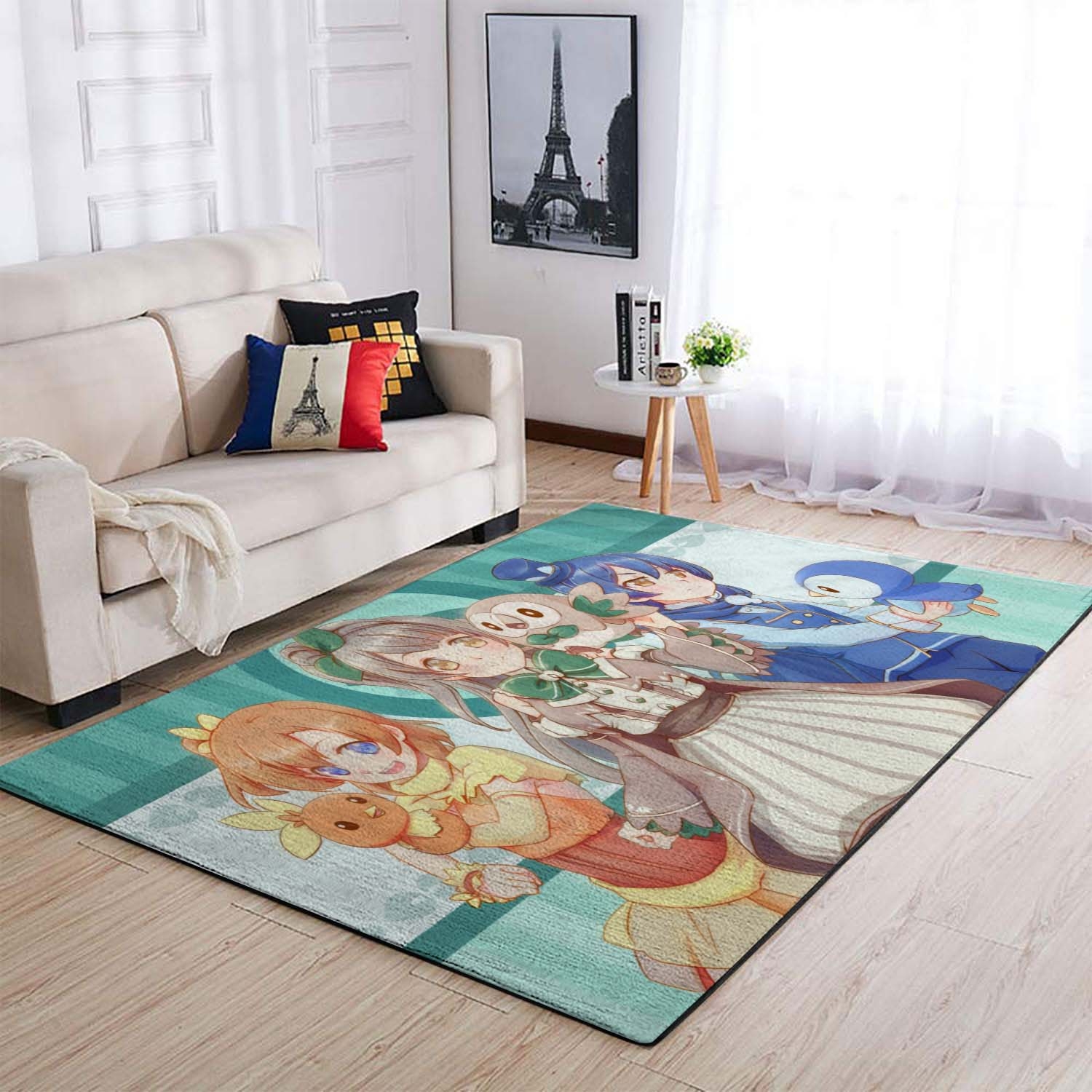 Pokemon Live Love Piplup Sonoda Area Rug – Anime Floor Mat