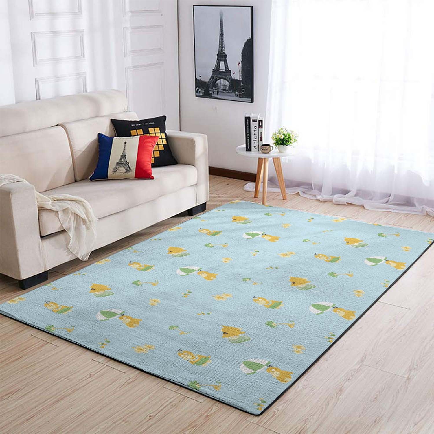Pokemon Pattern Psyduck Pokemon Area Rug – Anime Floor Mat