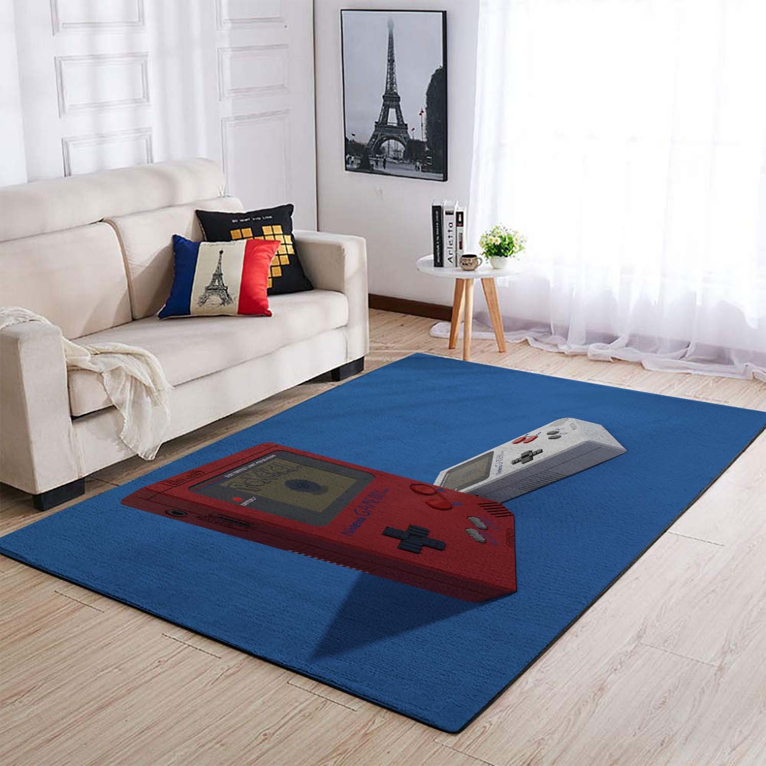Pokemon Gameboy Consoles Magicavoxel Voxels Retro Computers Area Rug – Anime Floor Mat