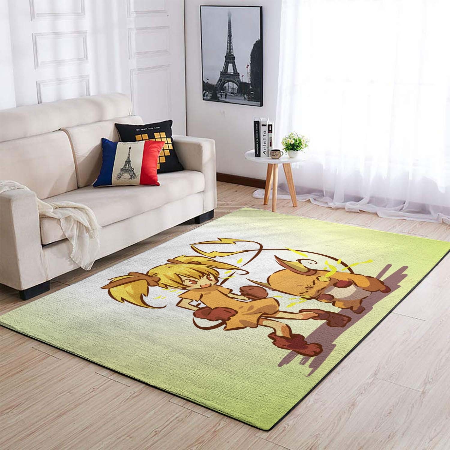 Pokemon Gijinka Hitec Raichu Area Rug – Anime Floor Mat