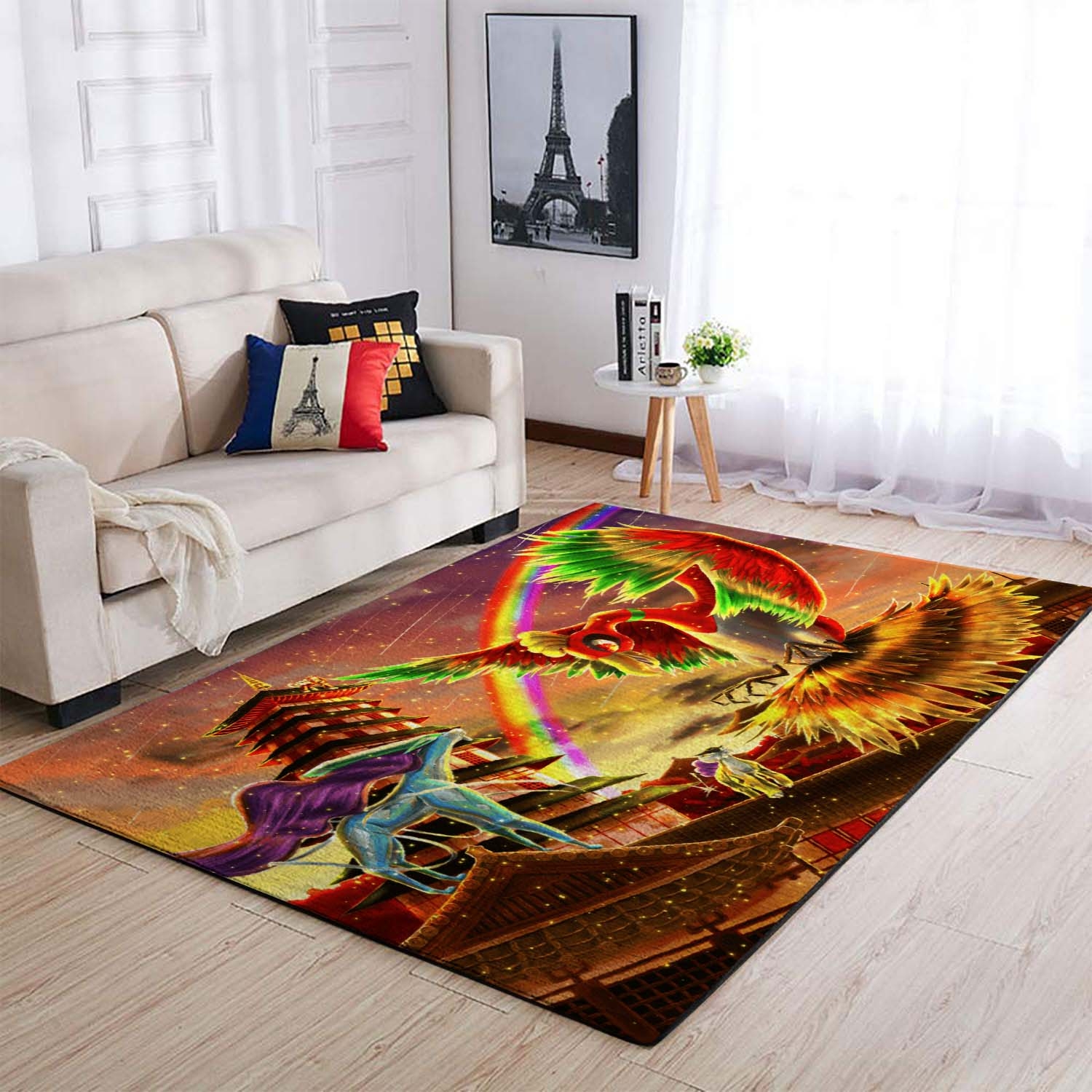 Pokemon Ho Oh Suicune Raikou Entei Area Rug – Anime Floor Mat