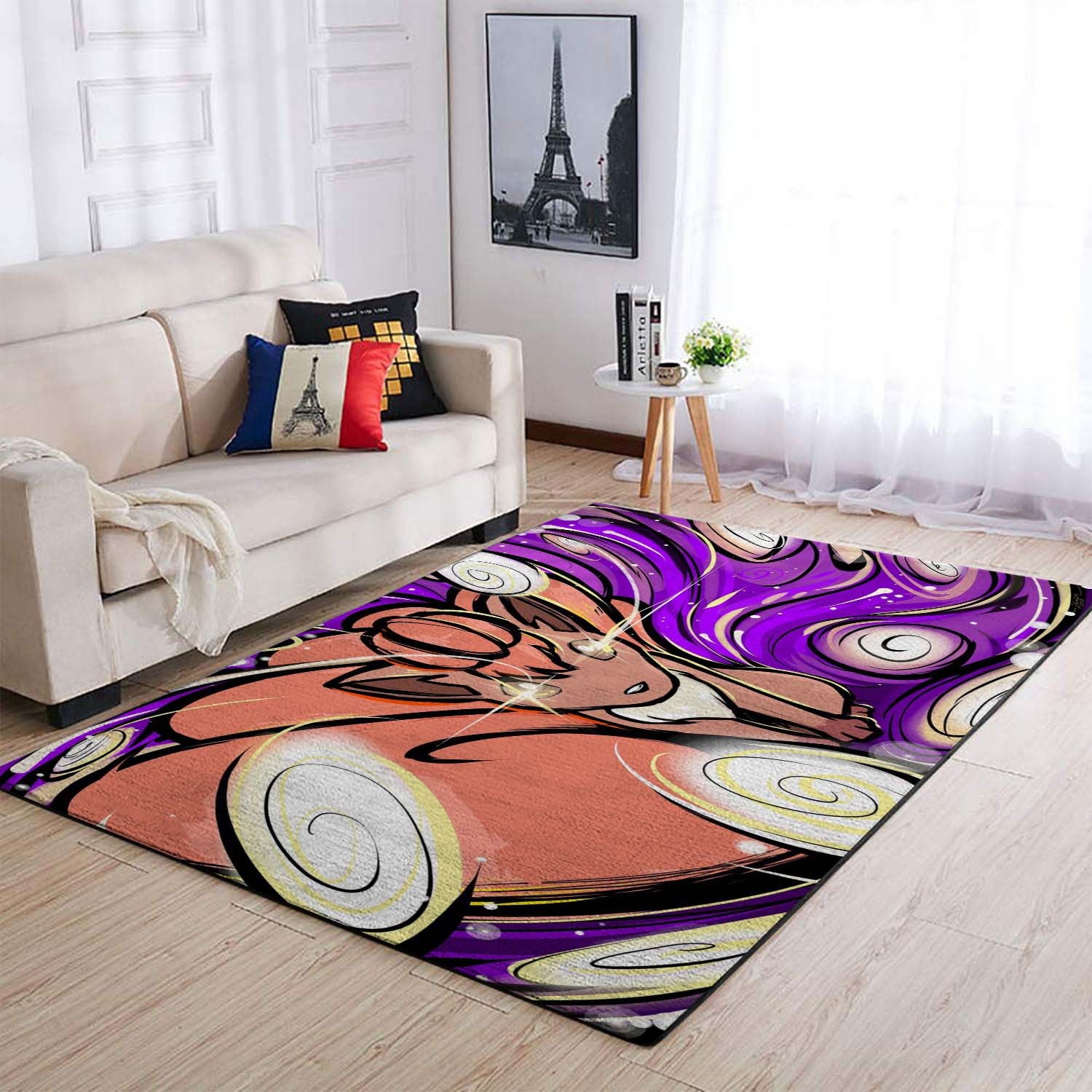 Pokemon Ishmam Vulpix Area Rug – Anime Floor Mat