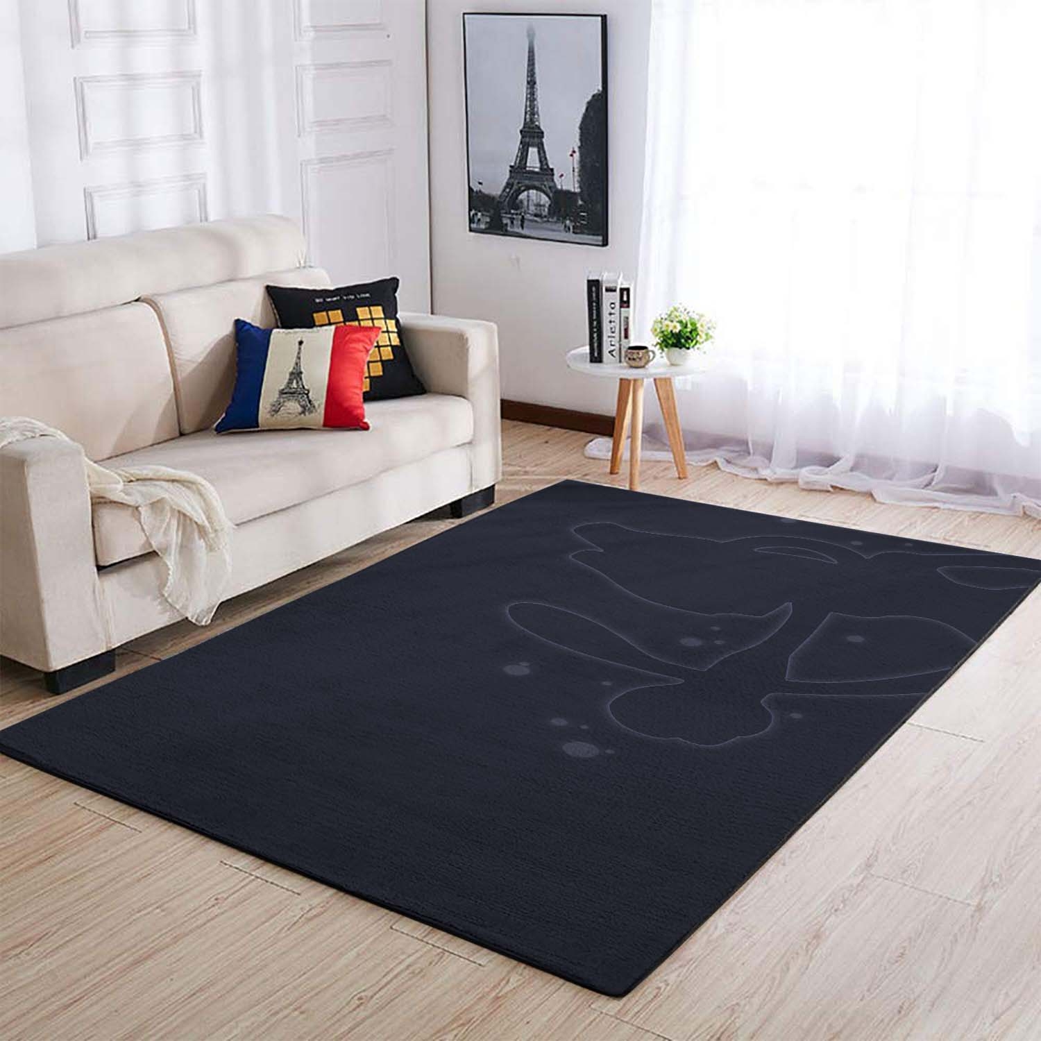 Pokemon Minimalism Dark Mewtwo Area Rug – Anime Floor Mat