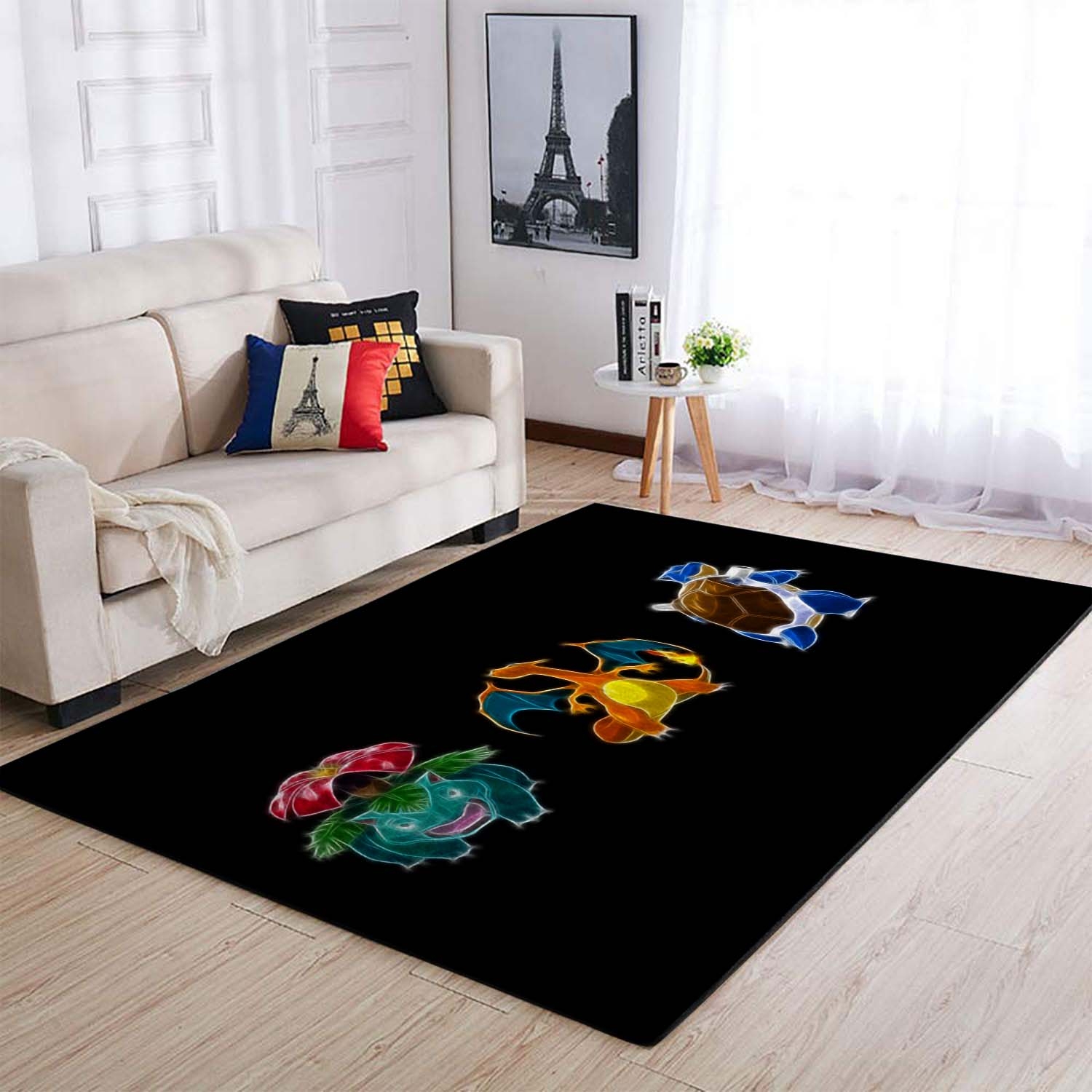 Pokemon Minimalism Fractalius Artwork Area Rug – Anime Floor Mat