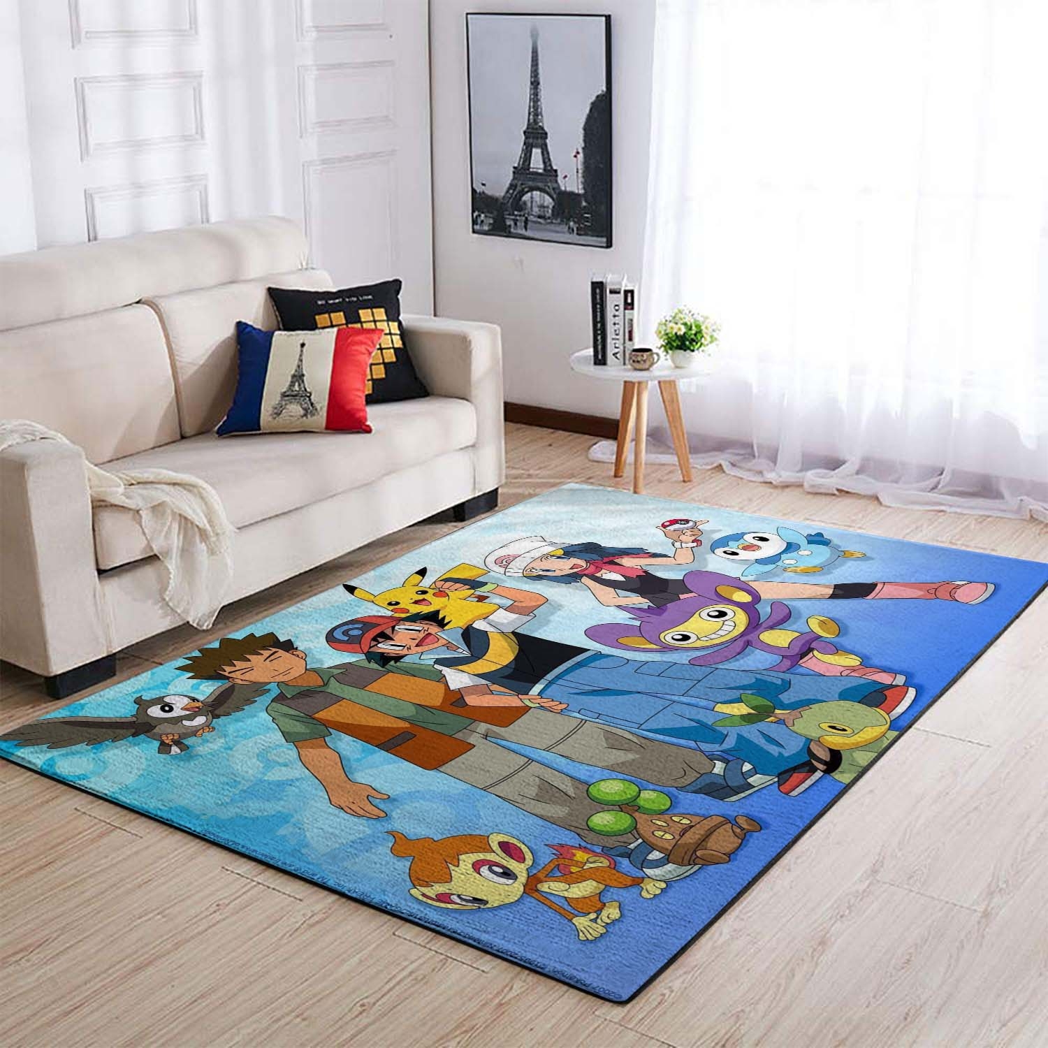 Pokemon Pikachu Dawn Pokemon Anime Brock Pokemon Ash Ketchum Area Rug – Anime Floor Mat