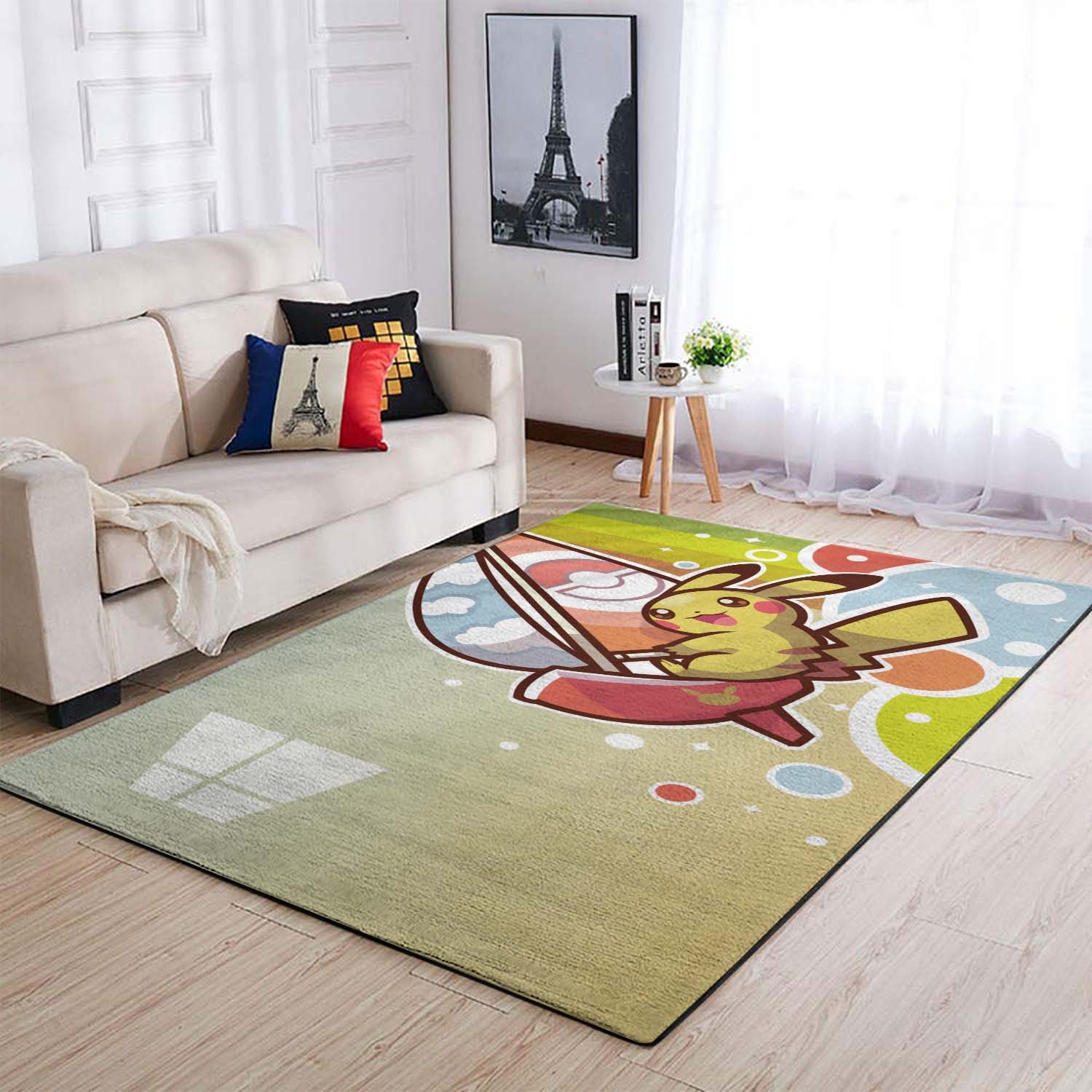 Pokemon Pikachu Sailing Water Windows Logo Area Rug – Anime Floor Mat