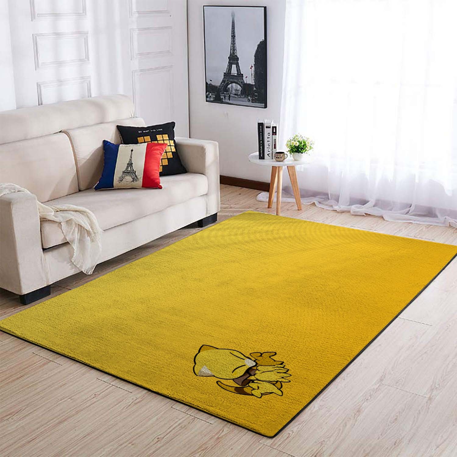 Pokemonemon First Generation Fictional Creatures Abra Ears Area Rug – Anime Floor Mat