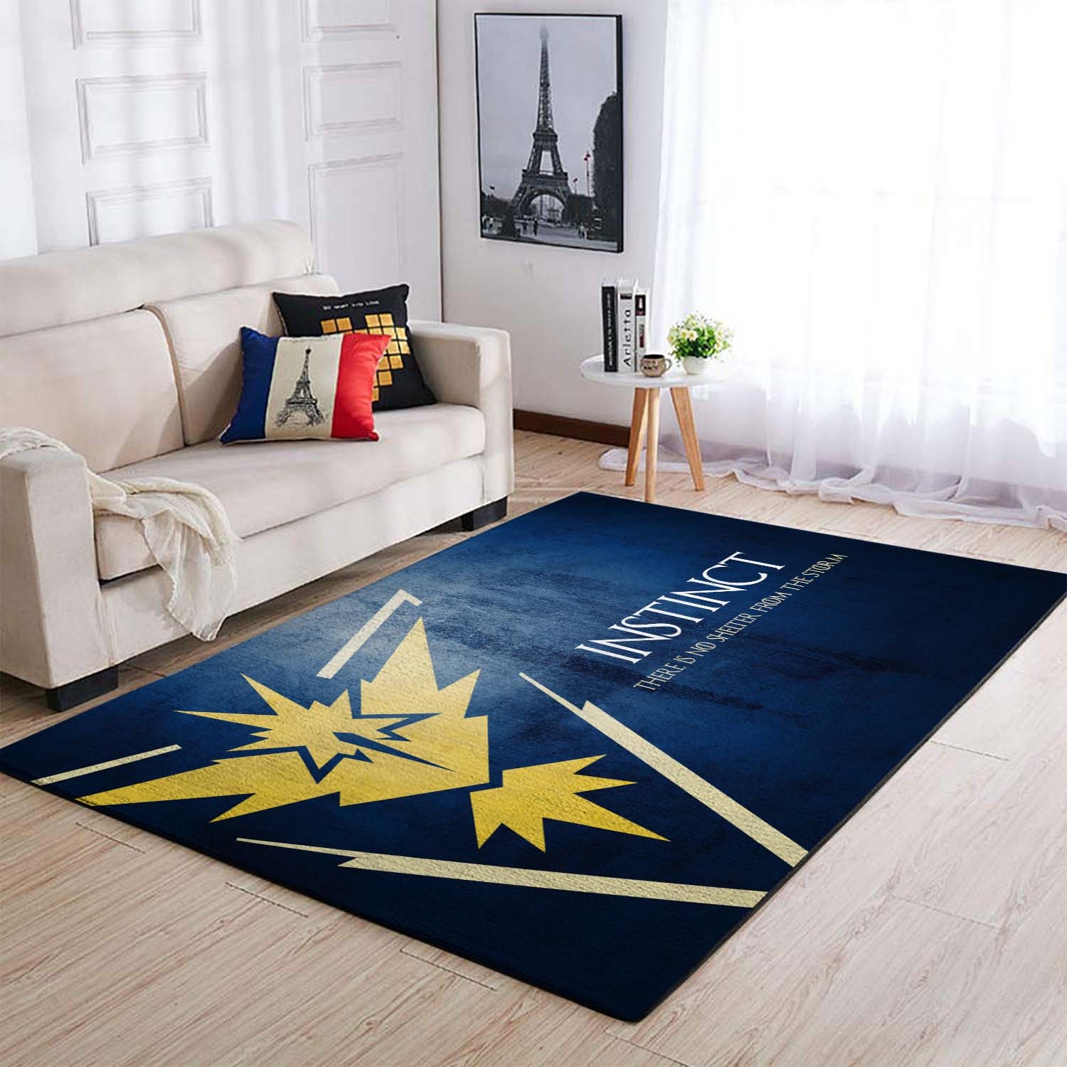 Pokemonemon Go Team Instinct Area Rug – Anime Floor Mat