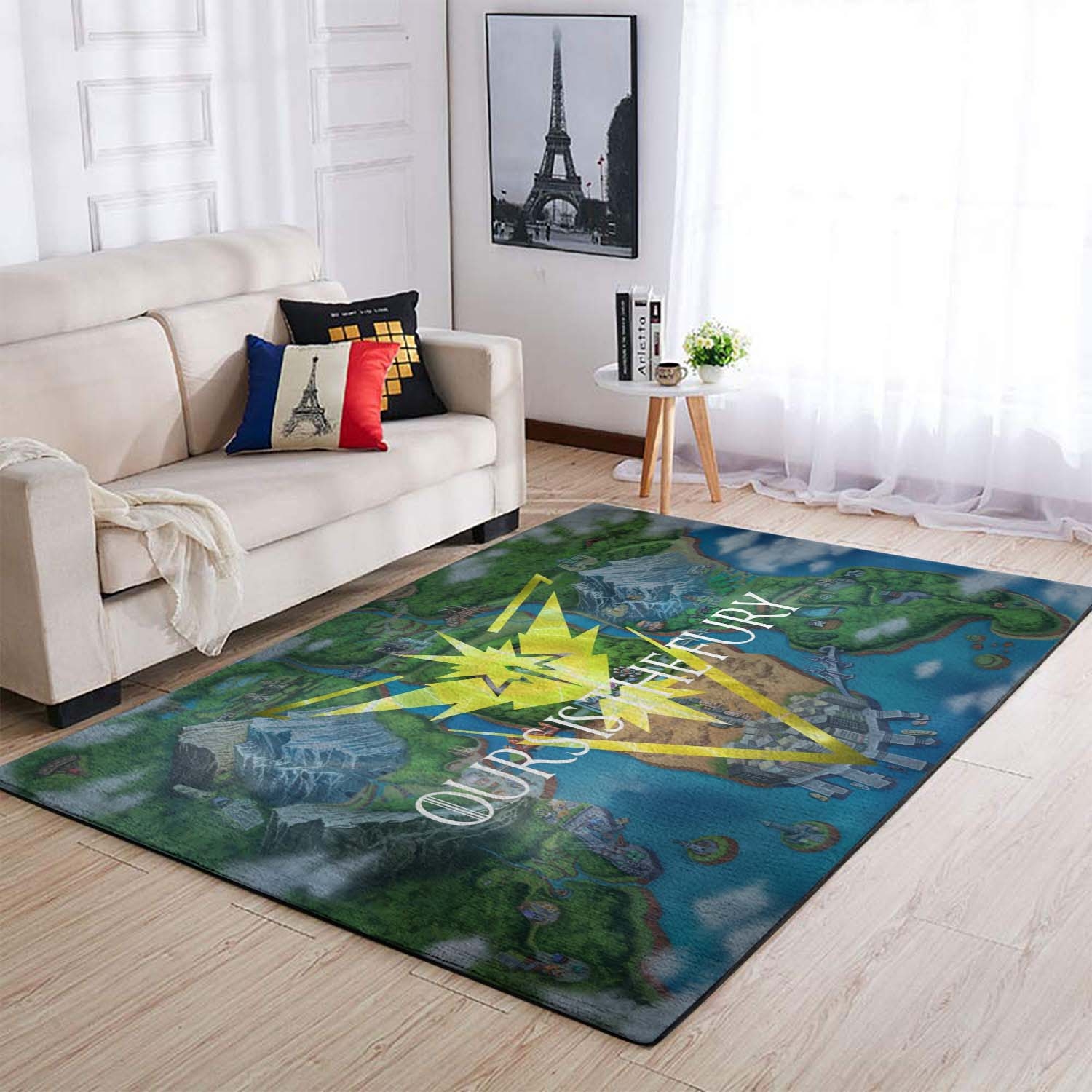 Pokemonemon Go Team Instinct Area Rug – Anime Floor Mat