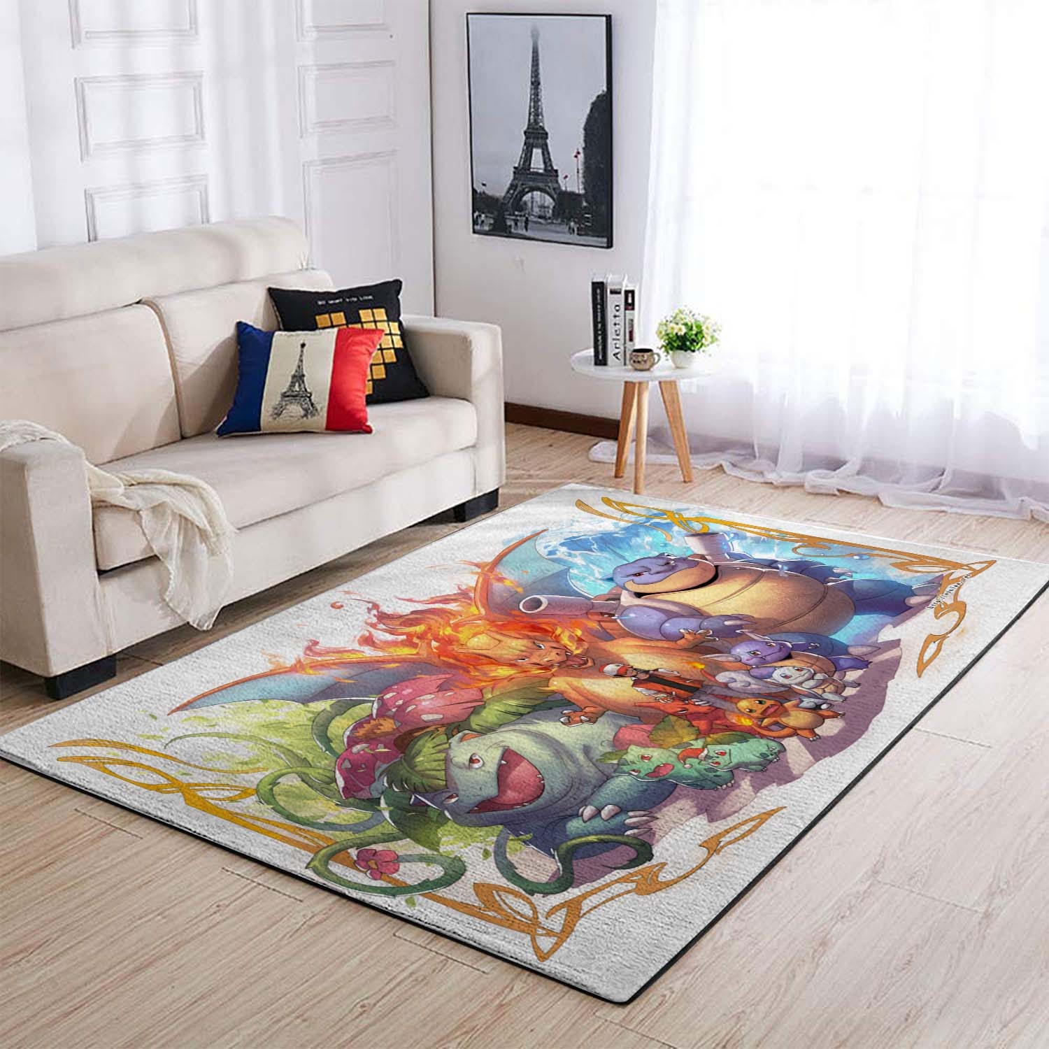 Pokemon Red Character Area Rug – Anime Floor Mat