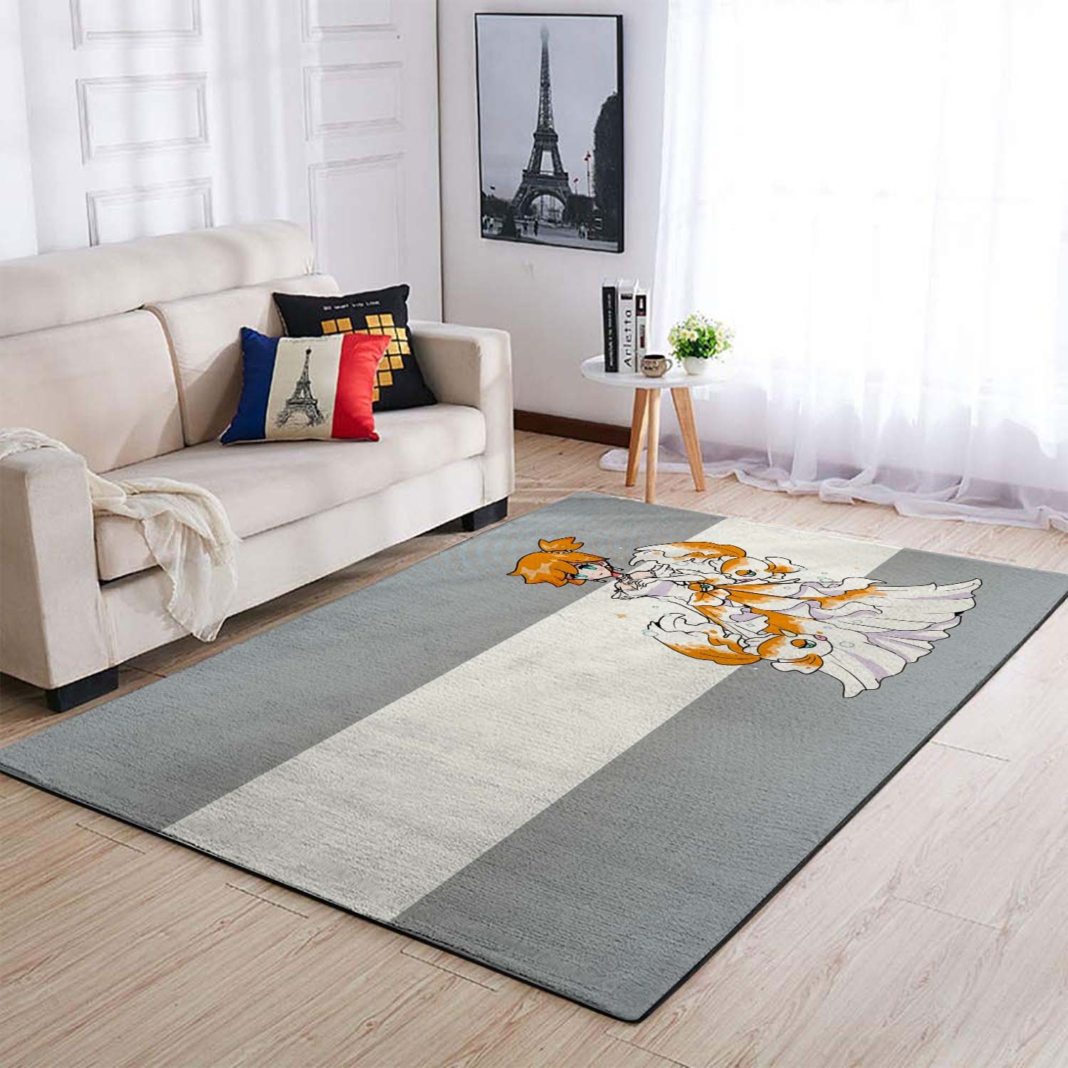 Pokemon Simple Goldeen White Dress Dress Fish Area Rug – Anime Floor Mat