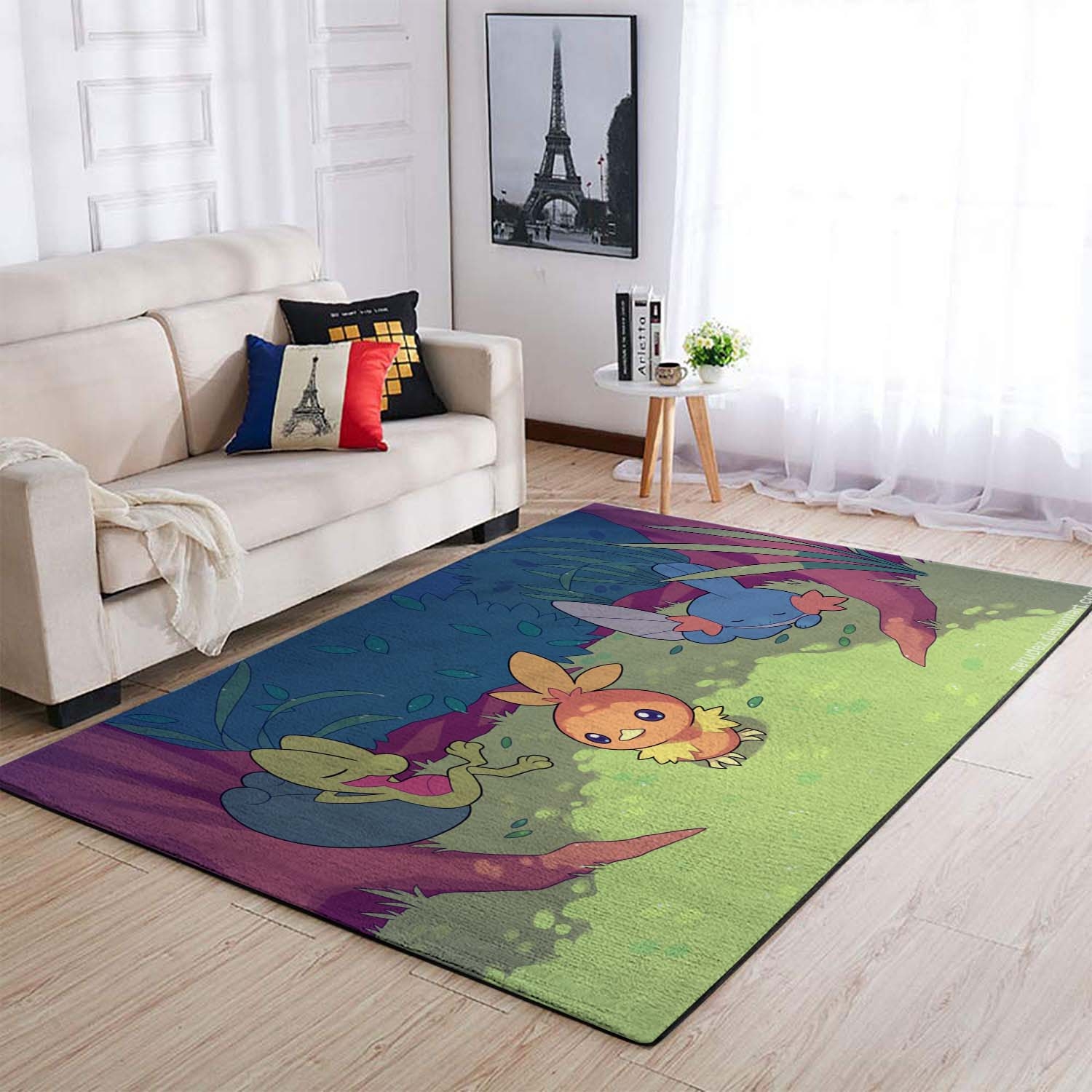 Pokemon Treecko Mudkip Torchic Area Rug – Anime Floor Mat