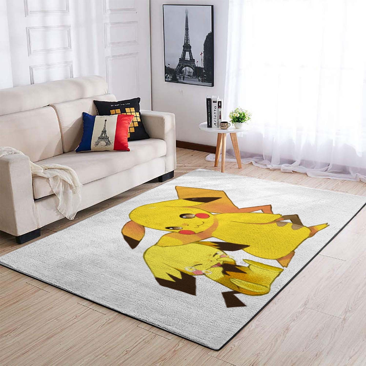 Pokemon Yellow White Tears Crying Area Rug – Anime Floor Mat