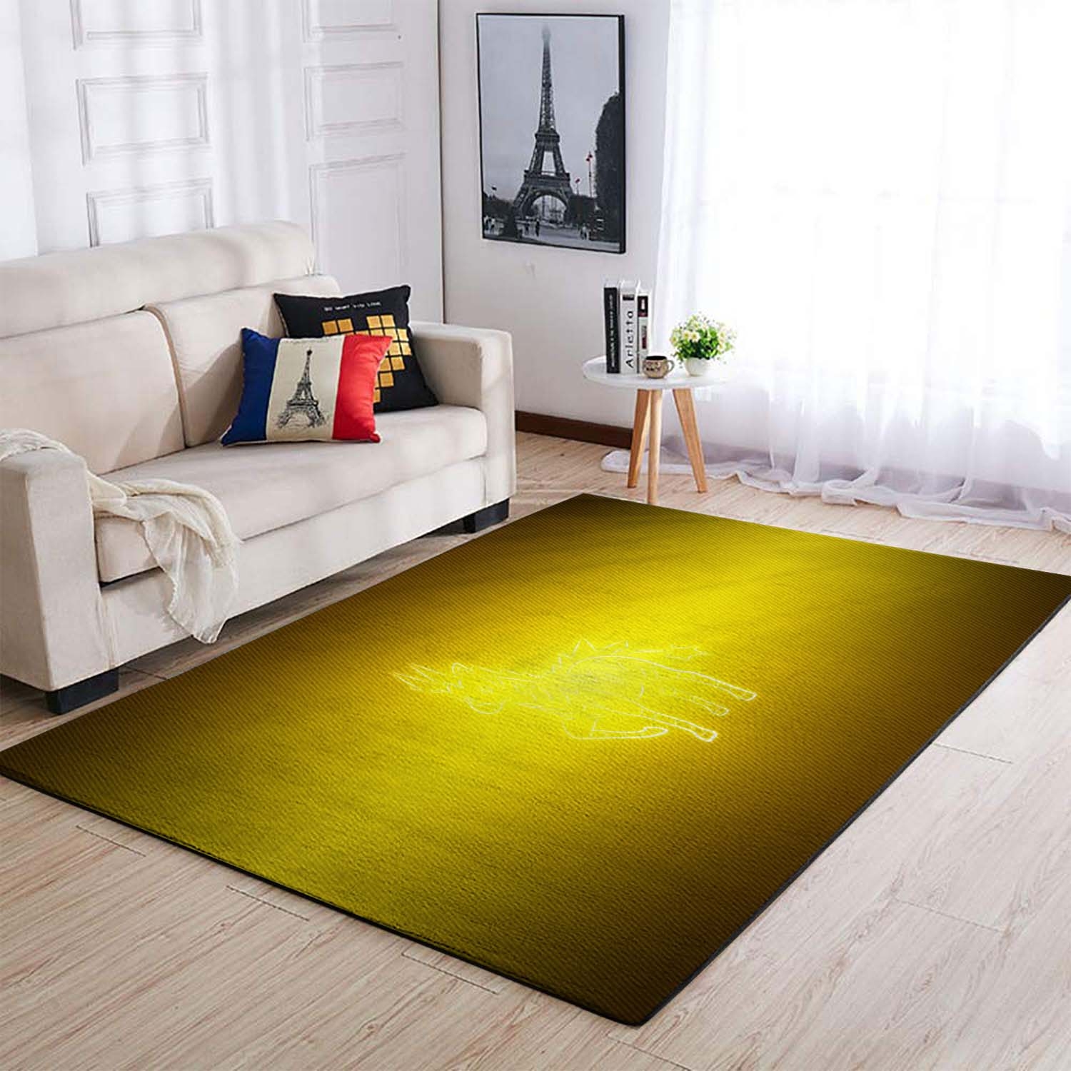 Pokemon Zebstrika Yellow Area Rug – Anime Floor Mat